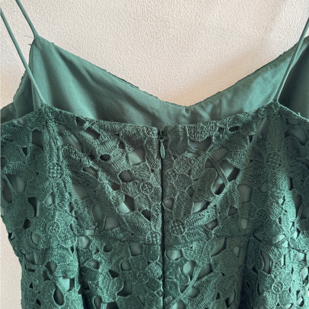 Club Monaco - Green Lace Jumpsuit - Size 4 - Picture 6 of 8